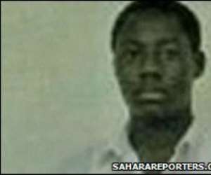 The saharareporters.com website published a photo of the detainee