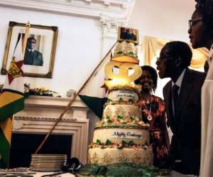 The annual birthday jamboree also marked Mugabe's declining health as his physical and mental strength drained away.  By JEKESAI NJIKIZANA (AFP/File)