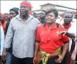 Stephen Asamoah Boateng and his wife, Zuleika