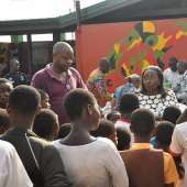 MRS MATILDA AMISSAH-ARTHUR AT BASICS CENTRE AND DONATESFOOD ITERMS