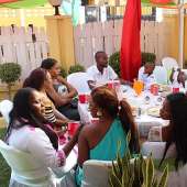 Actress Nana Akua Addo outdoor baby