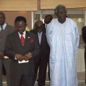 Ghanaians Welcome President Kuffour