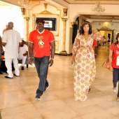 OMOTOLA IN SILVERBIRD ABUJA FOR AUTHOGRAPH SIGNING
