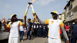 The flame for the Dakar 2026 Youth Olympic Games arrived in Senegal in September for the two-week event which starts on 31 October. - REUTERS - Misper Apawu