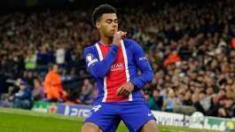 Dsir Dou scored Paris Saint-Germains first goal in their 4-2 win at Manchester City. - AP Photo/Dave Thompson - Dave Thompson