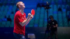 Flix Lebrun claimed the mens singles title at the European championships in Slovenia two years after his brother Alexis won the crown in Austria. - AFP - JURE MAKOVEC