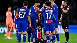 Khvicha Kvaratskhelia suffered an ACL injury during Paris Saint-Germains win against Barcelona. -  JULIEN DE ROSA / AFP