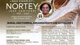 Grace Nortey to be laid to rest on October 31