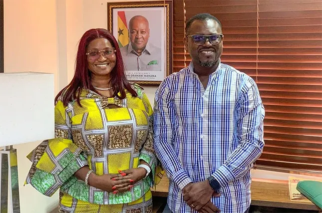 Gilbert Abeiku Santana and Maame Efua Houadjeto