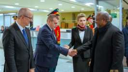 Mahama arrives in Moscow to push for Russia-Ukraine ceasefire at Russia–Africa Summit