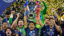 Paris Saint-Germain won the 2026 Ballon dOr mens team of the year prize for winning five trophies including the 2026 Champions League. - AP Photo/Andreea Alexandru - Andreea Alexandru