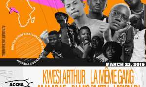 Image result for Kwan Pa, Akwaboah, Kwabena Kwabena, Cine Soul And Others Rock MOGO 2019