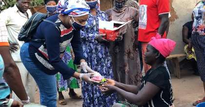 COVID-19: Sagnarigu NPP PC Combines Donation With Education