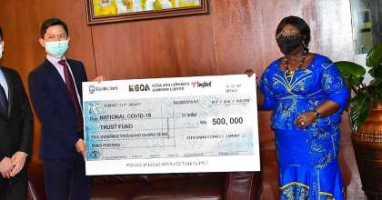 Keda, Sunda International, Donate Cash And Items To The COVID-19 Fund