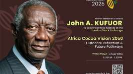 Kufuor to address Africa Cocoa Forum in London