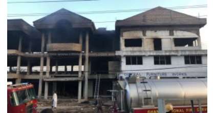 Fire Destroys Furniture Shop At Sakaman