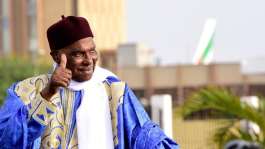 Former Senegalese President Abdoulaye Wade in Dakar, 10 July 2017. -  Seyllou/AFP