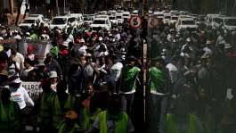 South Africans protest against illegal migration in Johannesburg, on Wednesday, 29 April 2026. - AP - Themba Hadebe
