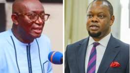 Andy Kwame Appiah Kubileft and Deputy Attorney-General Dr. Justice Srem-Sai