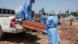 A fourth orphan died from Ebola virus disease at an orphanage in Bunia, Ituri Province, and was buried on 19 June, 2026. - AFP - JOSPIN MWISHA