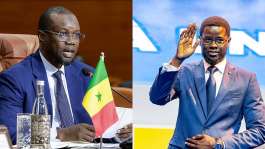 Photo montage of Senegal’s National Assembly Speaker Ousmane Sonko, on the left, and President of the Republic Bassirou Diomaye Faye, on the right. -  Abdel Majd Bziouat, AFP / Prsidence de la Rpublique du Sngal