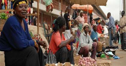 Some market women at work