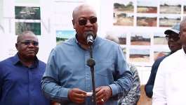 Mahama optimistic completed sections of Ho-Aflao Highway will be opened within six months