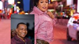 Afia Schwarzenegger. INSET: Chairman Wontumi