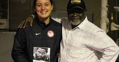 Caitlin Parker With Azumah Nelson