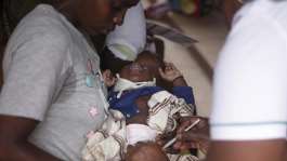A child is vaccinated against malaria at Wakiso Health Centre IV in Wakiso, Uganda, 23 July, 2025. -  AP - Patrick Onen