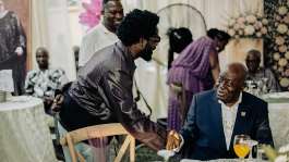 BisaKdeiperforms at event attended by Akufo-Addo
