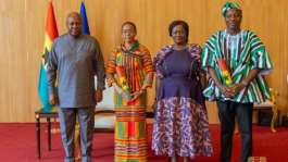 Mahama swears in Ayariga, Zanetor Agyeman-Rawlings as ministers