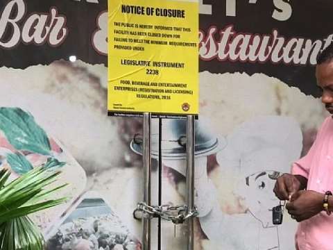 GTA shuts down unlicensed tourism enterprises in Accra