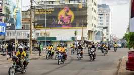 Traffic keeps moving in Cotonou, a day after Benin’s armed forces thwarted the attempted coup against the government of President Patrice Talon, on 8 December, 2025. - REUTERS - Charles Placide Tossou