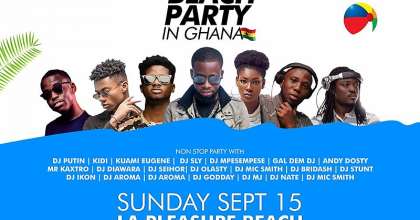 DJs, Kuami Eugene, Kidi, others, to rock Ghana DJ Awards #BeachPartyInGhana