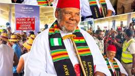 Pete Edochie arrives in Ghana to launch legacy project