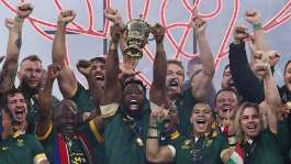 South Africa won the 2023 rugby union World Cup after beating New Zealand in the final at the Stade de France. -  AFP / ANNE-CHRISTINE POUJOULAT