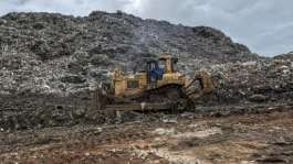 The authorities say they plan to clear the whole site of rubbish and transform it into an urban park.  By - (AFP)