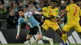 The Benin teams flight to Argentina took not hours but days.  By JUAN MABROMATA (AFP)