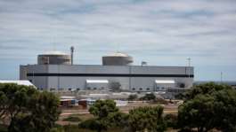 The Koeberg nuclear power station is the only one in operation in Africa.  By RODGER BOSCH (AFP)