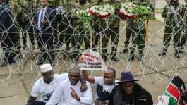 The six protesters were arrested outside parliament and had remained incommunicado since Thursday.  By Tony KARUMBA (AFP)