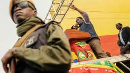 Zambian President Hakainde Hichilema won re-election with around 60 percent of the vote.  By GIANLUIGI GUERCIA (AFP)