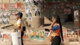 Zambians vote Thursday in a closely watched presidential election.  By GIANLUIGI GUERCIA (AFP)