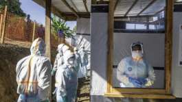 A deadly Ebola outbreak in DR Congo has kicked off a race to find a vaccine to treat the rare strain.  By GLODY MURHABAZI (AFP/File)