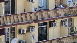 Air conditioning units are everywhere in Ivory Coasts economic capital Abidjan.  By Issouf SANOGO (AFP)