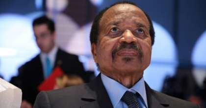 Cameroon President Paul Biya, shown here in 2019, has not addressed the nation since the first COVID-19 case was recorded a month ago. By Ludovic MARIN (AFP/File)