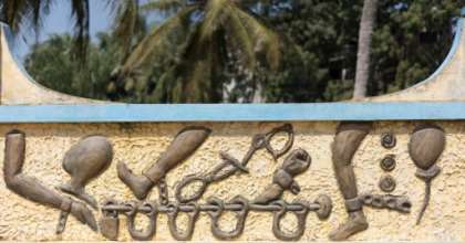 Chained: The Zomachi memorial in Ouidah reminds the world of the curse of slavery. By Yanick Folly (AFP)