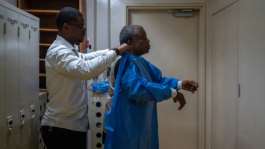 Congolese virologist Jean-Jacques Muyembe helped uncover Ebola in 1976 and, at the age of 84, is still battling the disease.  By Hardy BOPE (AFP)