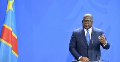 DR Congo President Felix Tshisekedi, pictured in November 2019, has vowed to enact sweeping reforms and root out corruption in the strife-torn country. By Tobias SCHWARZ (AFP/File)