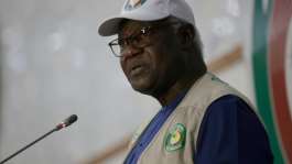 Ernest Bai Koroma has returned home after treason charges were dropped.  By Michele Spatari (AFP)